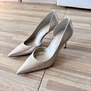 Steve Madden NULA pointed toe half d’Orsay pump heels, women’s size 6